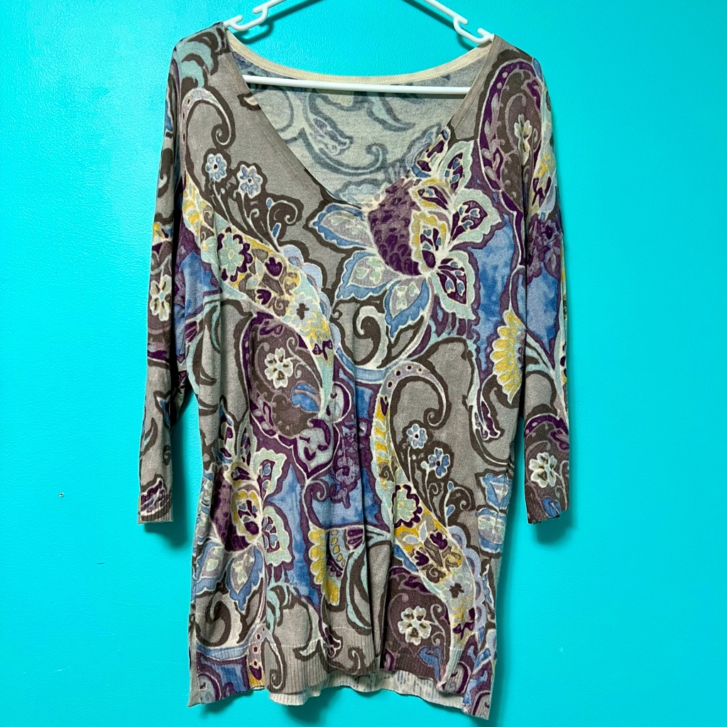 Chicos Patterned Sweater